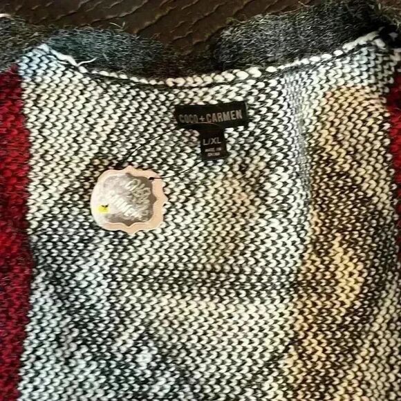 Coco+Carmen Aztec 3/4 sleeve cardigan southwestern feminine stable collection - Picture 4 of 8